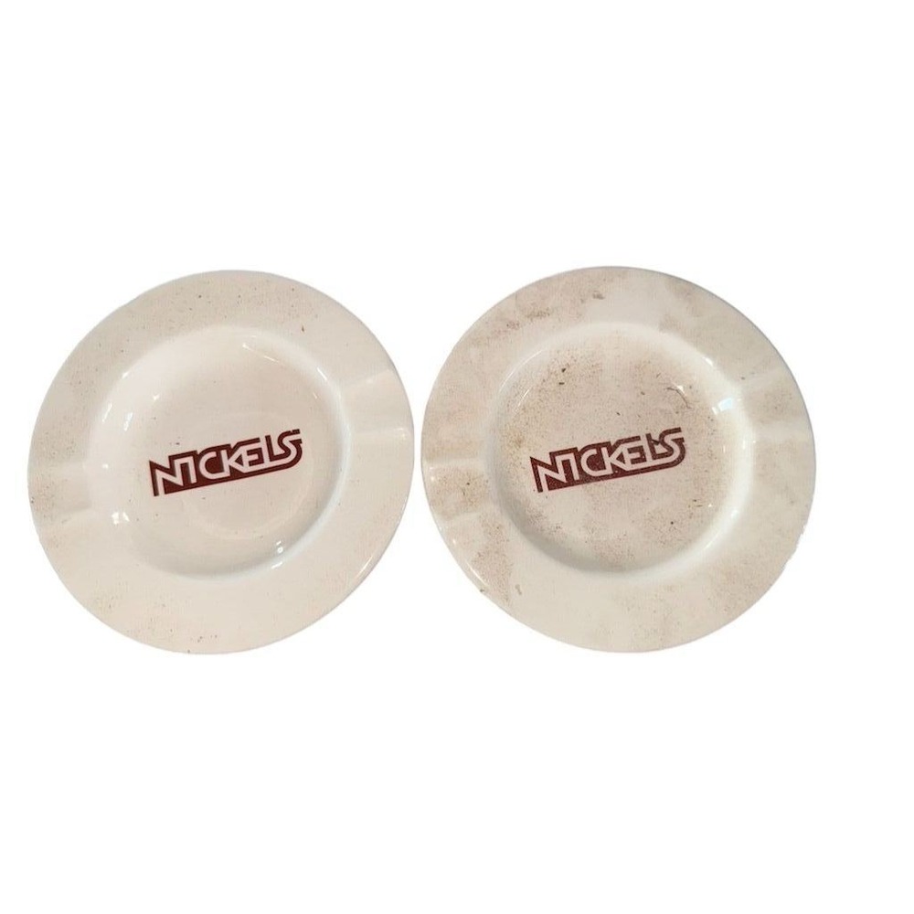 Nickels Casino Ashtray Set of 2 ceramic retroโ charm